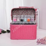 Diamond Painting Beautycase Bewaarkoffer 84 slots Roze sorteer sorteerdoos