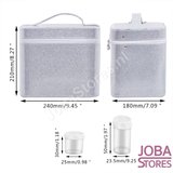 Diamond Painting Beautycase Bewaarkoffer 126 slots Zwart