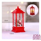 Mini Kerst Lantaarn Kerstman Rood_