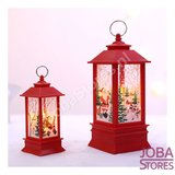 Mini Kerst Lantaarn Kerstman Rood_