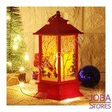 Mini Kerst Lantaarn Kerstman Rood_