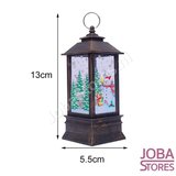 Mini Kerst Lantaarn Kerstman Rood_