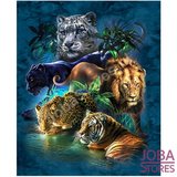 Diamond Painting Big Cats 40x50cm_