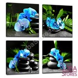Diamond Painting Blauwe Orchidee 4 luiks_