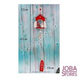 Houten Kerst Slinger Sneeuwpop