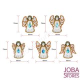 Diamond Painting Sleutelhanger Set Engelen (5 stuks)