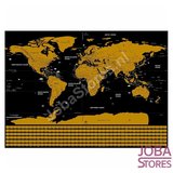 Kras Tekening Wereldkaart 02 30x40cm