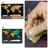 Kras Tekening Wereldkaart 02 30x40cm