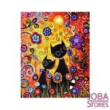 Schilderen op nummer Katten in de zon 40x50cm