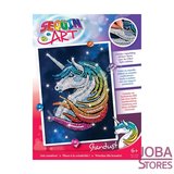 Sequin Art / Pailletten kunst Eenhoorn