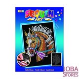 Sequin Art / Pailletten kunst Paard
