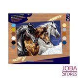 Schilderen op nummer "Sequin Art" Senior Wilde Paarden