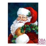 Diamond Painting Kerstman 30x40cm