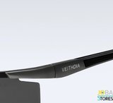 Aluminium Polaroid Heren Zonnebril Veithdia V6588-01_