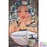 Diamond Painting Dikke Dames 17 30x45cm_