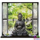 Diamond Painting Buddha in raam 30x30cm_