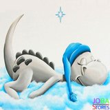 Diamond Painting Slapend Draakje 40x40cm_