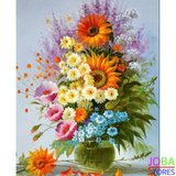 Diamond Painting Vaas Bloemen 30x40cm_
