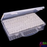 Diamond Painting Ultieme Steentjes Bewaarset (7x 64 slots TicTac style sorteerdoos + 2x 447 zakjes steentjes)_