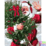 Schilderen op nummer Kerstman 40x50cm_