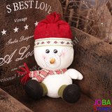 OP=OP Pluche Sneeuwpop Rood_