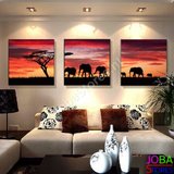 Diamond Painting Olifant 3 luiks 60x20cm_