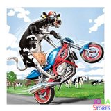 Diamond Painting Gekke Koe 50x50cm_