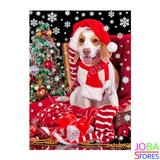 Diamond Painting Kerst Hond 30x40cm