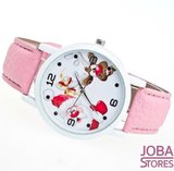 Kerst Horloge 02 Licht Roze_