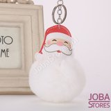 OP=OP Pom Pom Sleutelhanger Kerstman Wit_