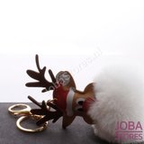 OP=OP Pom Pom Sleutelhanger Rendier Rood_