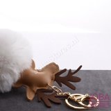 OP=OP Pom Pom Sleutelhanger Rendier Bruin_