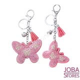 Bling Sleutelhanger Vlinder Roze Klein_