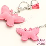 Bling Sleutelhanger Vlinder Roze Klein_