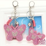 Bling Sleutelhanger Vlinder Roze Klein_