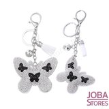 Bling Sleutelhanger Vlinder Wit Klein_