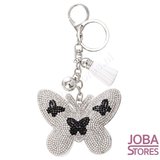 Bling Sleutelhanger Vlinder Wit Klein_