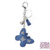 Bling Sleutelhanger Vlinder Blauw Klein_