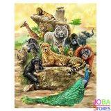 Diamond Painting Wilde Dieren 55x70cm_