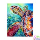Diamond Painting Zeeschildpad 50x40cm_