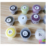 Schilderen op nummer Fruitschaal 40x50cm_