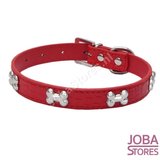 Honden Halsband Botjes Rood XS_