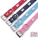 Honden Halsband Botjes Rood XS_