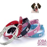 Honden Halsband Botjes Rood XS_
