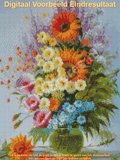 Diamond Painting Vaas Bloemen 30x40cm_