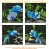 Diamond Painting Blauwe Orchidee 4 luiks_