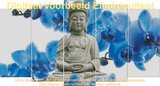 Diamond Painting Buddha Blauwe Orchidee 75x40cm_