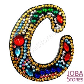Diamond Painting Sleutelhanger Alfabet Letter C