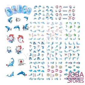 Nagel Sticker Set Dolfijnen (220 stickers)