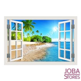 Diamond Painting Raamzicht Eiland 30x45cm